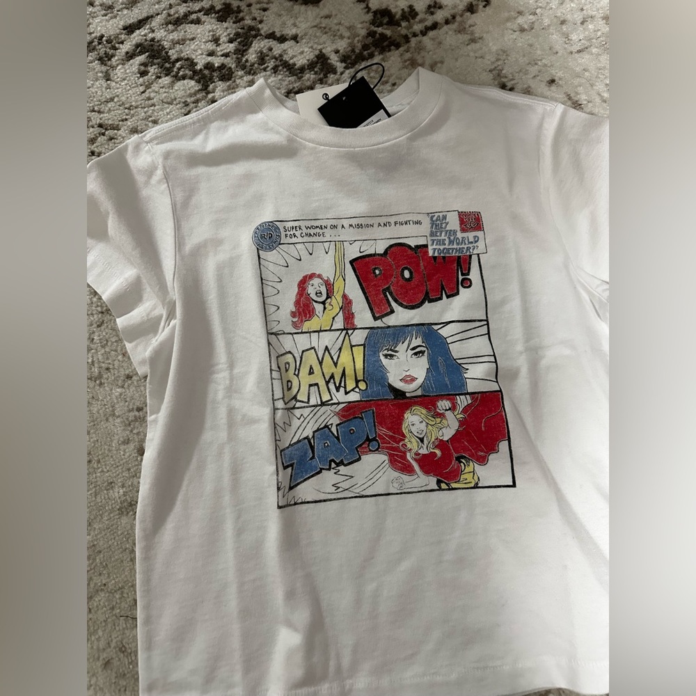 LAST ONE❤️💙New💙❤️RETAIL $165 Super Women RE/DONE tee - Picture 7 of 9